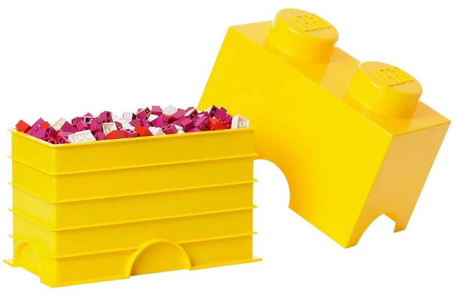Žltý úložný dvojbox LEGO®