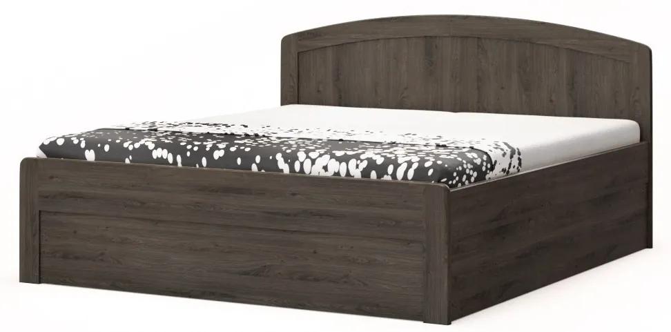 BMB MARIKA ART - kvalitná lamino posteľ s úložným priestorom 140 x 200 cm, lamino