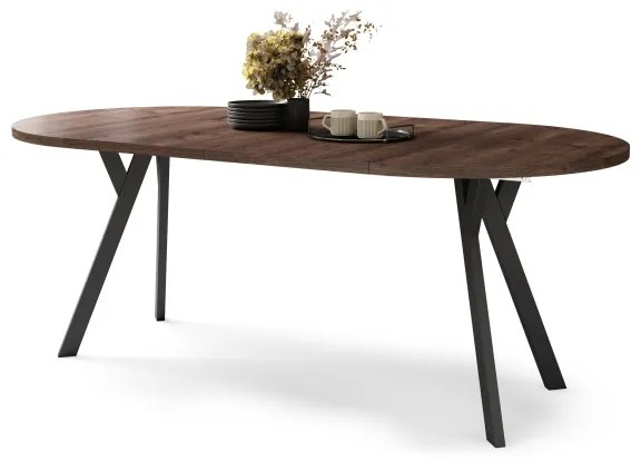 Rozkladací jedálenský stôl ARTUR dub/čierny