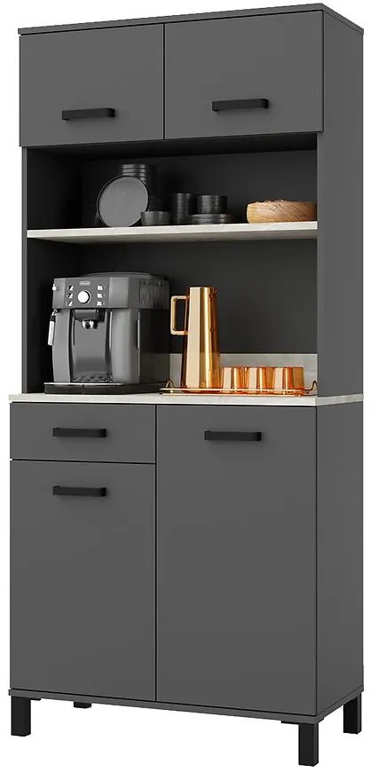 Príborník Linda antracit 80 (NESSA)