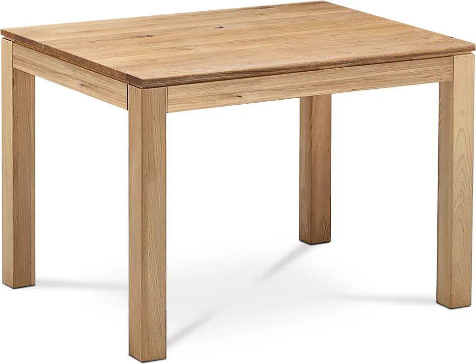 jedálenský stôl 120x80x75 cm, masív dub, povrchová úprava olejom, nohy 8x8x cm
