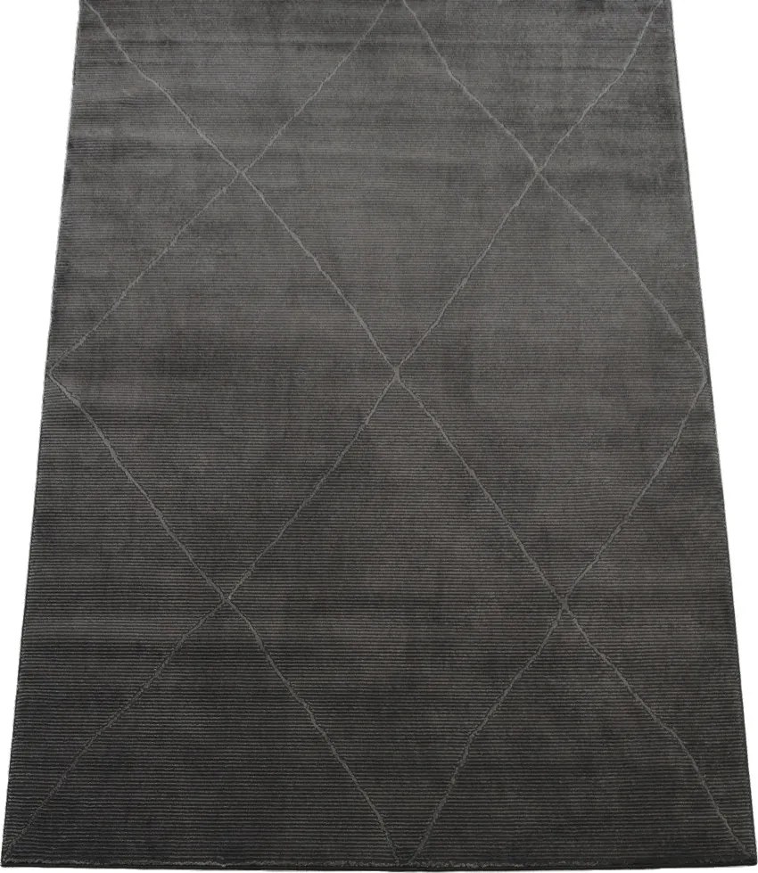 Koberec Zurich 1903 Dark Grey – sivý s geometrickým vzorom Rozmer: 140x190 cm