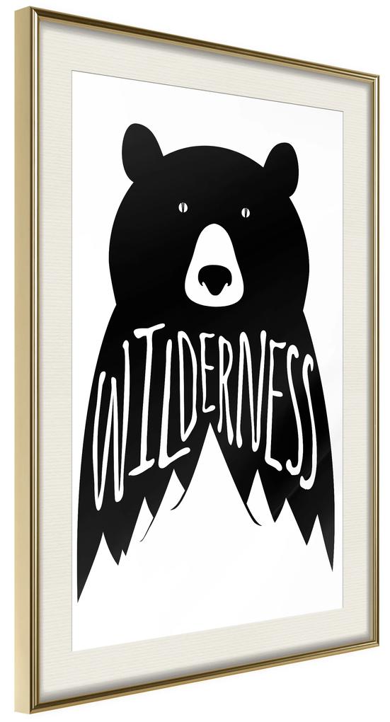 Artgeist Plagát - Wilderness [Poster] Veľkosť: 20x30, Verzia: Zlatý rám s passe-partout