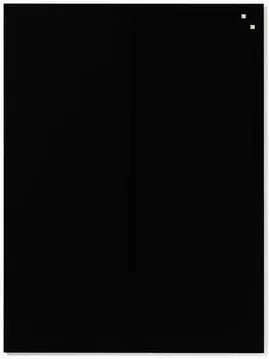 Sklenená magnetická tabuľa Primrose, 600 x 800 mm, čierna