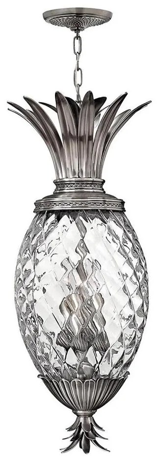 Hinkley HK-PLANT4-P-PL - Luster na reťazi PLANTATION 4xE14/40W/230V strieborná