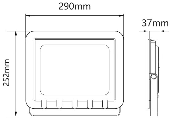 LED Vonkajší reflektor LED/100W/230V 6500K IP65