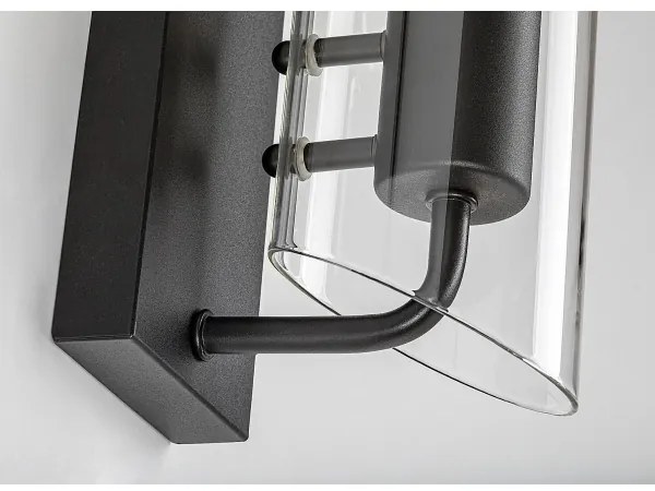 Rabalux 75027 - Kúpeľňové nástenné svietidlo TEODORO 1xE14/12W/230V IP44 čierna