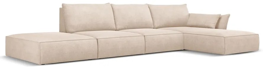 Béžová rohová pohovka (pravý roh) Vanda - Mazzini Sofas