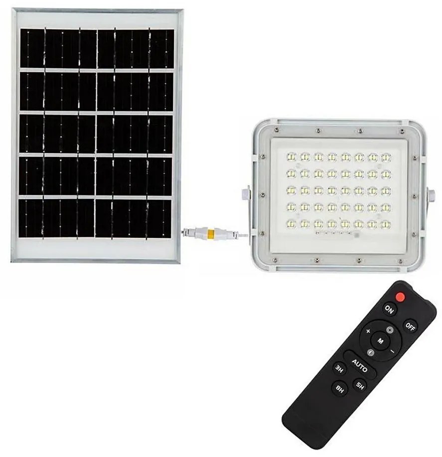 LED Vonkajší solárny reflektor LED/6W/3,2V IP65 6400K biela + DO