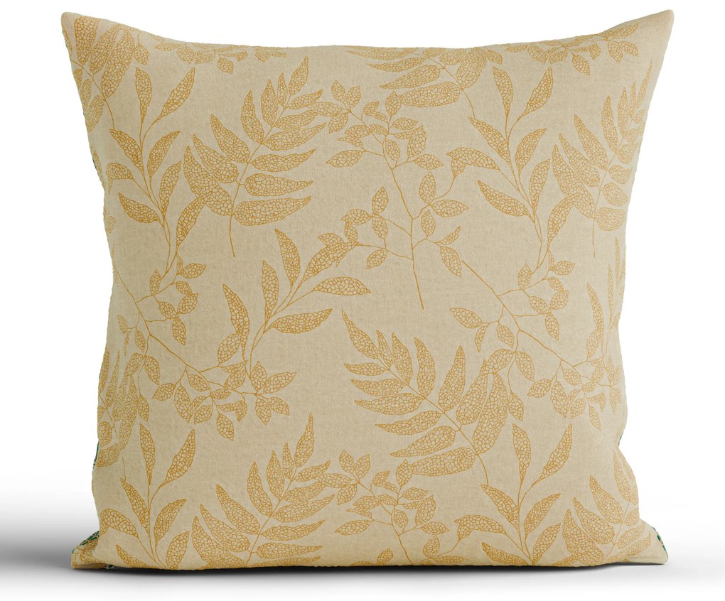 Bavlnená obliečka na vankúš Renforcé 40 × 40 cm - Gabriela tmavo zelená