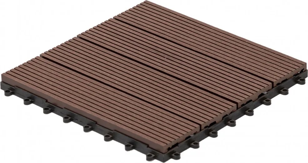 WPC dlaždica LEGI BASE 30 x 30 cm, coffee