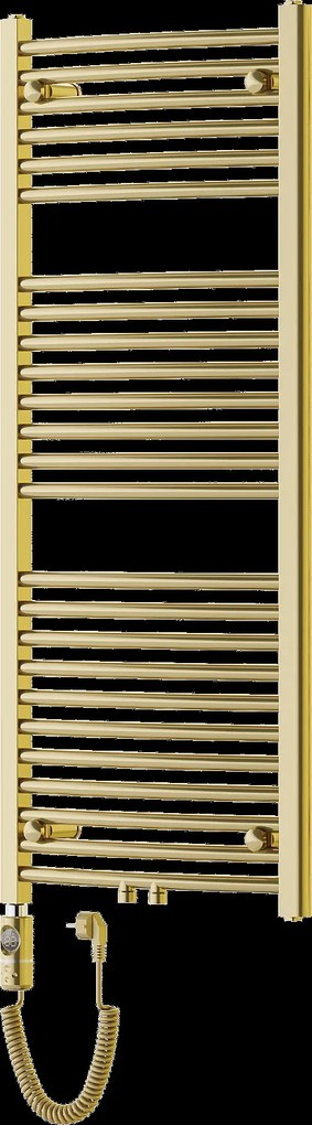 Mexen Ares, elektrické vykurovacie teleso 1200x500 mm + vykurovacia tyč 600 W, zlatá lesklá, W102-1200-500-2600-50
