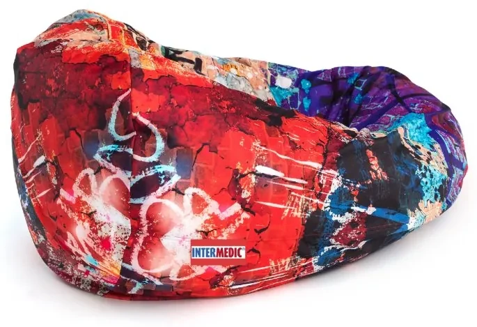 INTERMEDIC SK Sedací vak Mega Sako Modern Polyester - DG57 - Graffiti