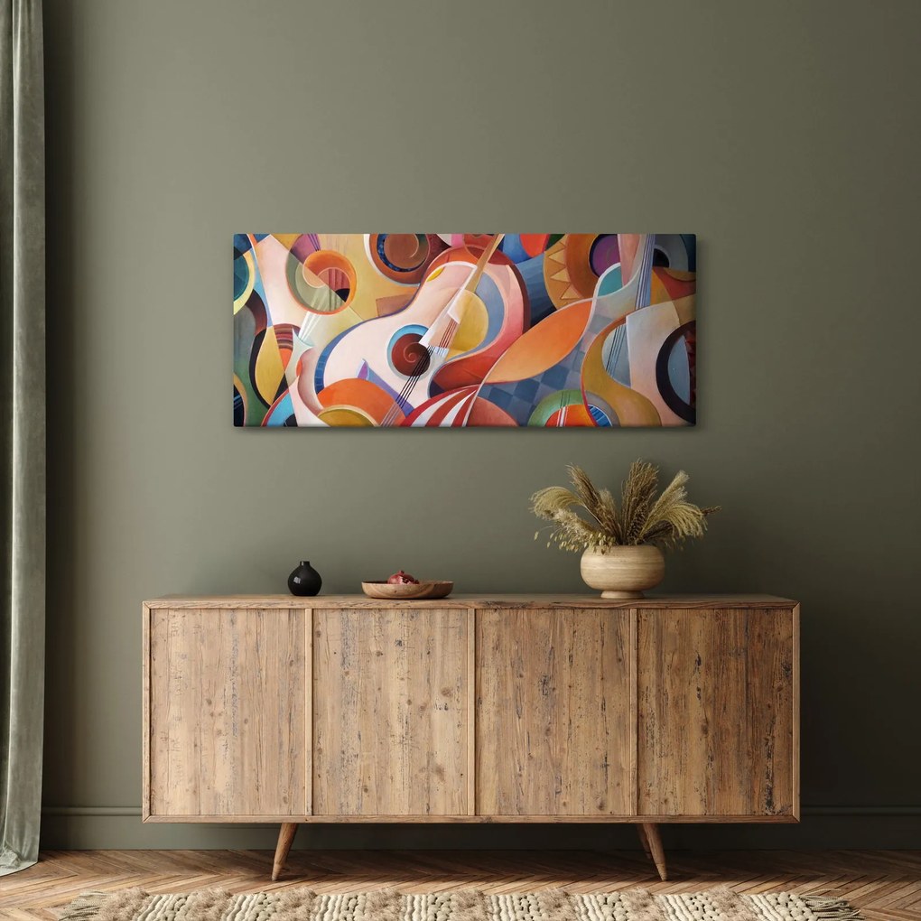 Obraz - Hudobný abstrakt (120x50 cm)