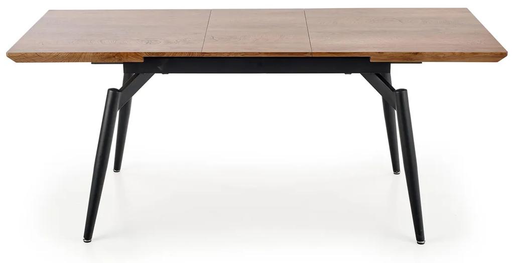 Rozkladací jedálenský stôl Cambell - prírodná / čierna