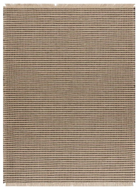 Koberec JUTE 3652 so strapcami čierny / béžový
