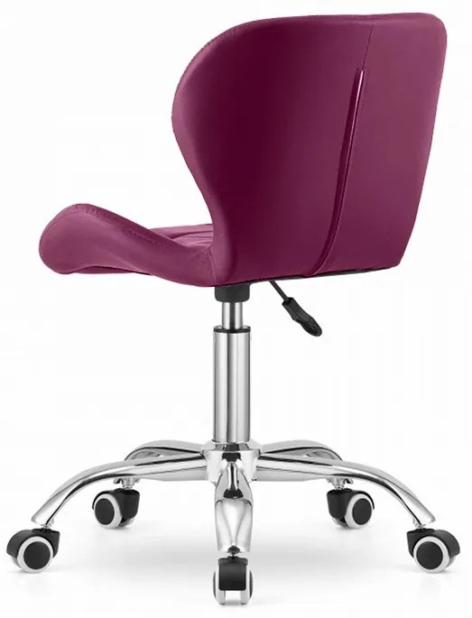 Vínová kancelárska stolička AVOLA z eko kože