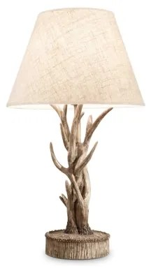 Ideal Lux - Stolná lampa CHALET 1xE27/60W/230V parožie