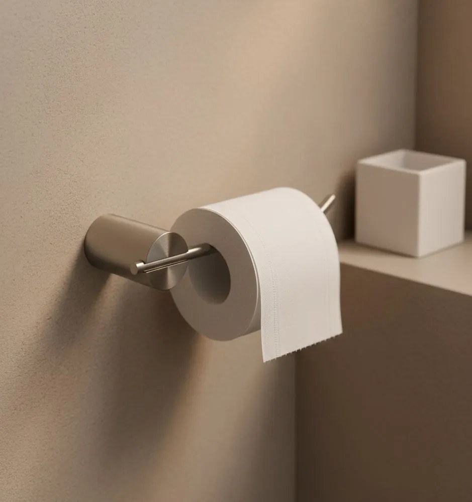 Rea Tomi, držiak na toaletný papier, brúsená oceľ, REA-88056