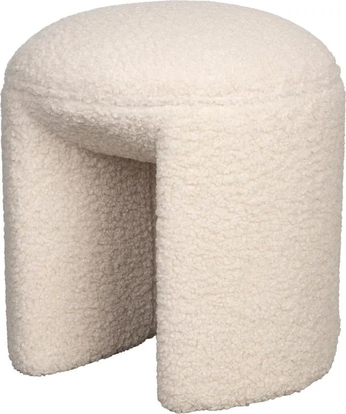 Krémovobiela čalúnená stolička Noxx – White Label