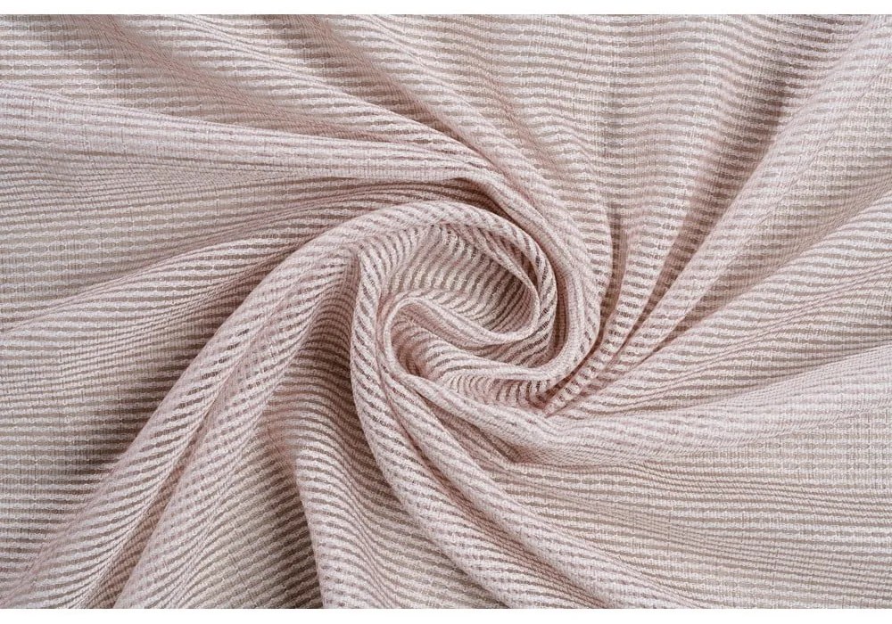 Ružová záclona 140x260 cm Modena – Mendola Fabrics