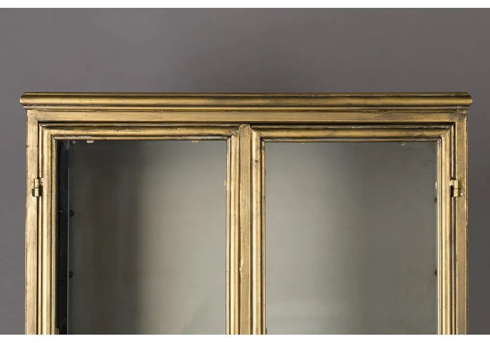 Kovová vitrína v zlatej farbe 64x184 cm Gertlush – Dutchbone