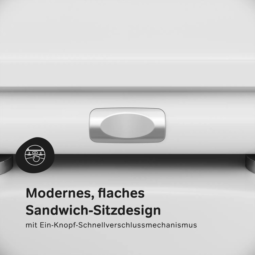 Toaletný set s inštaláciou AM.PM IIS90151.SB1700 bezokrajové, so sedadlom microlift, chróm mechanické tlačidlo na splachovanie