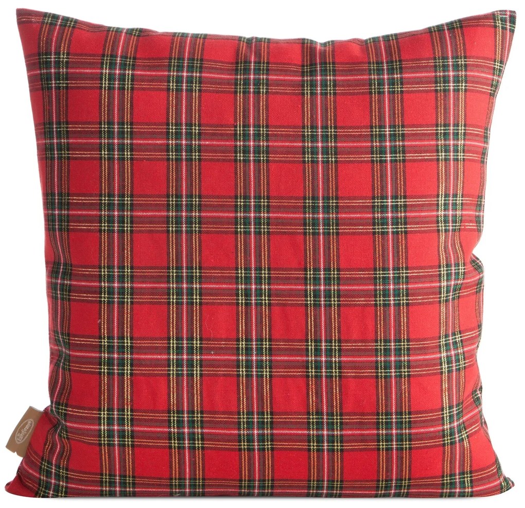 VIANOČNÁ DEKORAČNÁ OBLIEČKA NA VANKÚŠ MERRY2 45X45 CM VZOROVANÁ