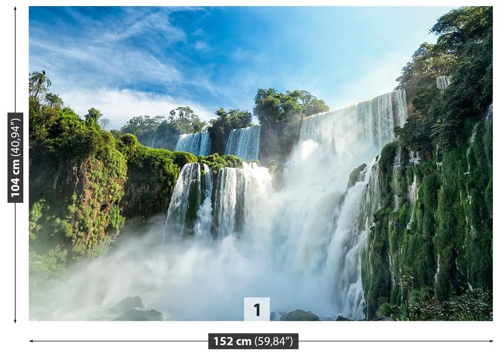 Fototapeta Vliesová Iguazú vodopád 208x146 cm