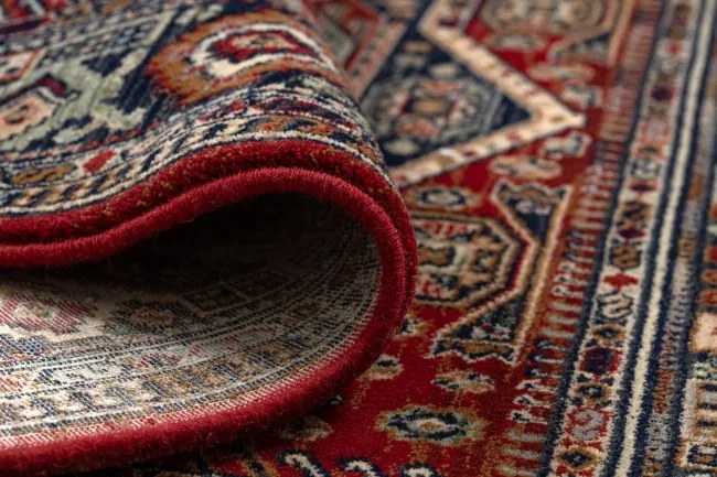 Koberec KESHAN, strapce 7275/53588 bordový / zelený