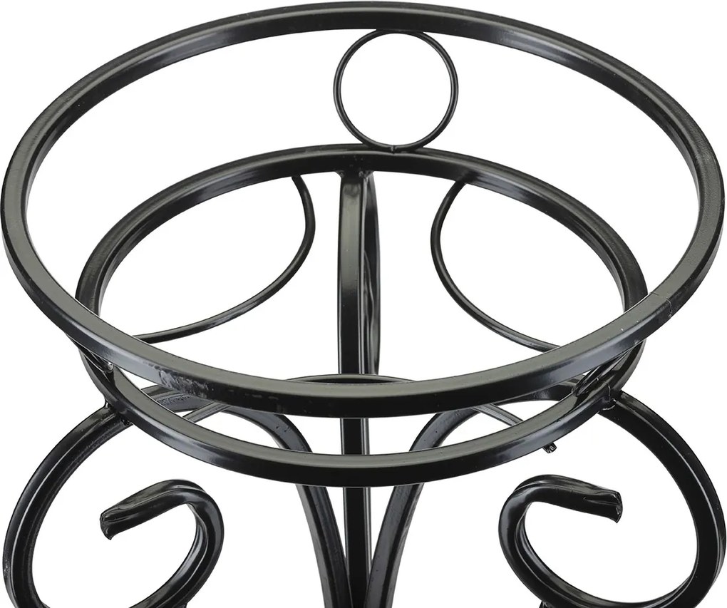 STOJAN NA KVETINÁČ SHANE 74X34 CM ČIERNA