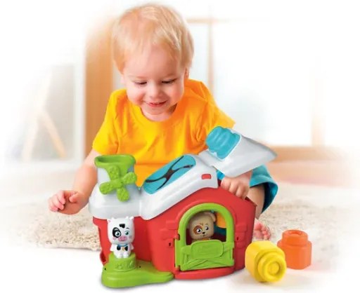 LEAN Senzorická hračka s kockami Farma