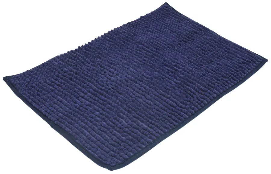 Sprchový záves a predložka LILAC modrý, set 2 ks