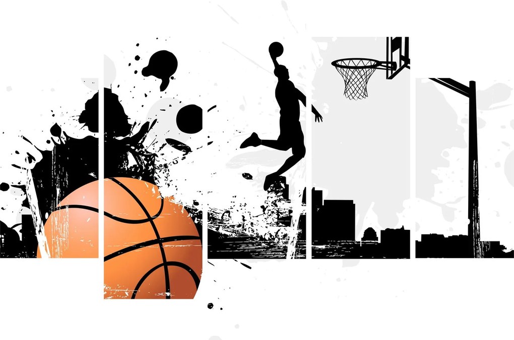 Obraz - Hráč basketbalu (150x105 cm)