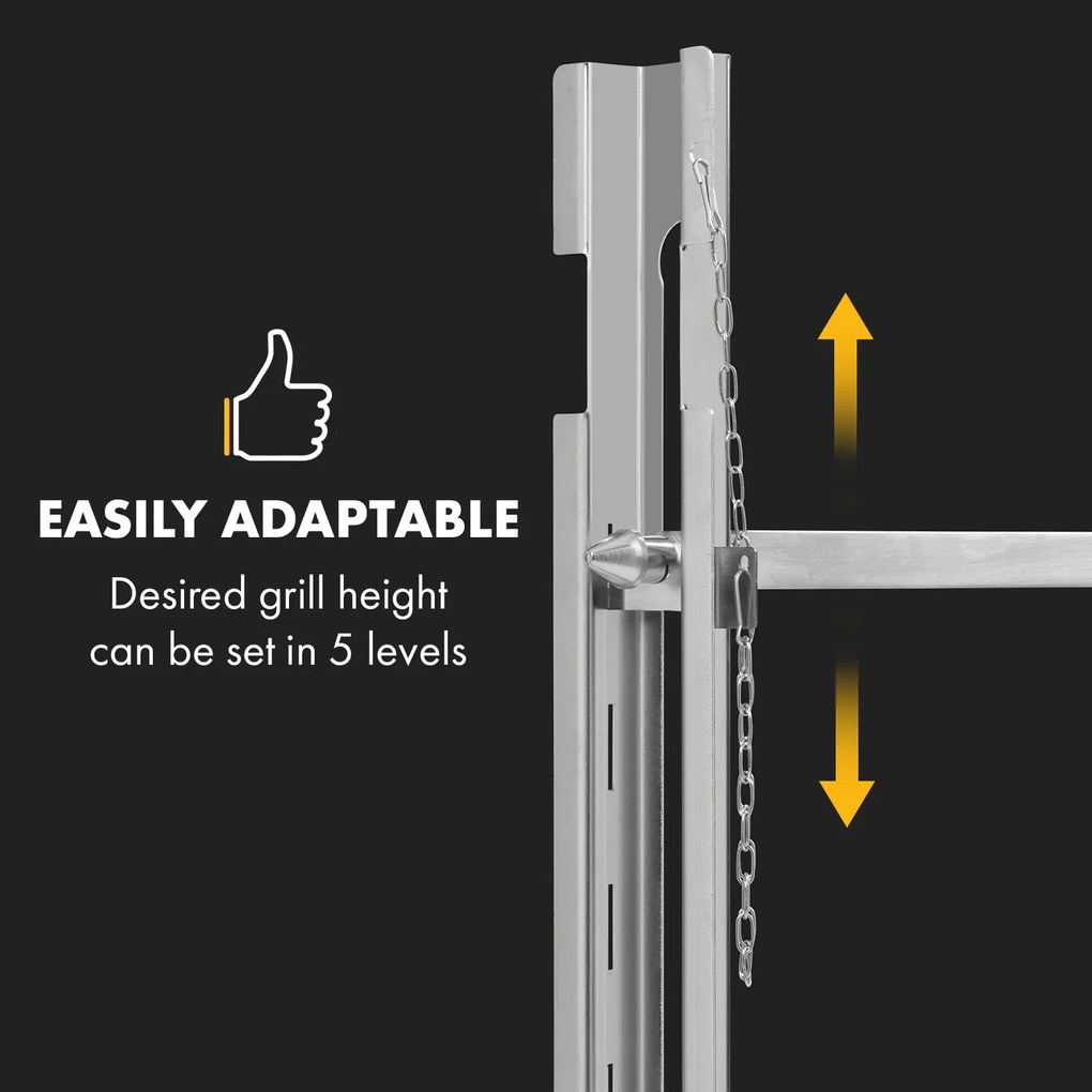 Klarstein Sauenland Survivor, gril na prasiatko, otočný špíz, 12 W, max. 70 kg, ušľachtilá oceľ