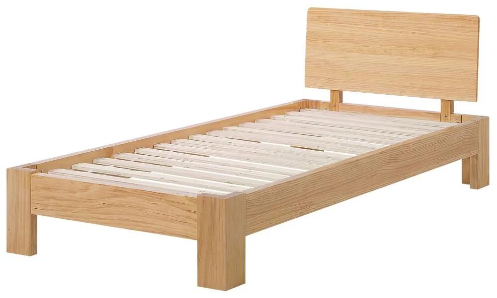 Jednolôžková posteľ 90 cm ROYAL (s roštom) (svetlé drevo). Vlastná spoľahlivá doprava až k Vám domov. 1007499