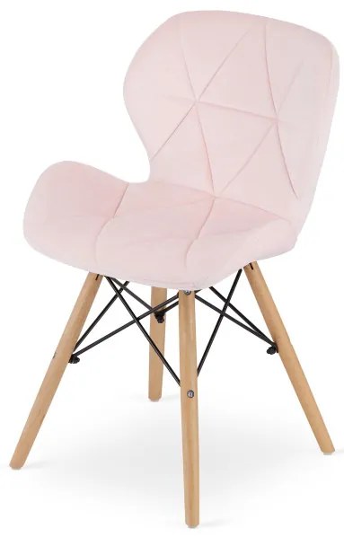 Set dvoch jedálenských stoličiek LAGO ružové (2ks)