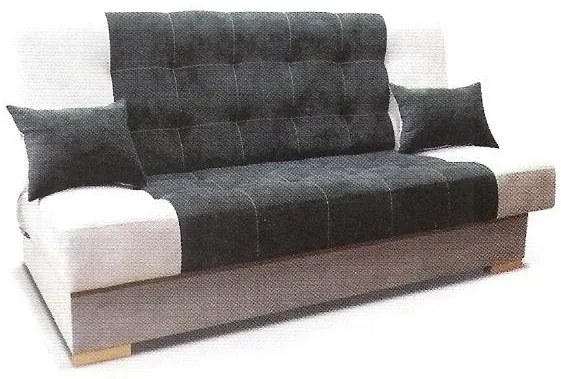 Pohovka Lux II, Áno, sivá / drevo natural (element 23)