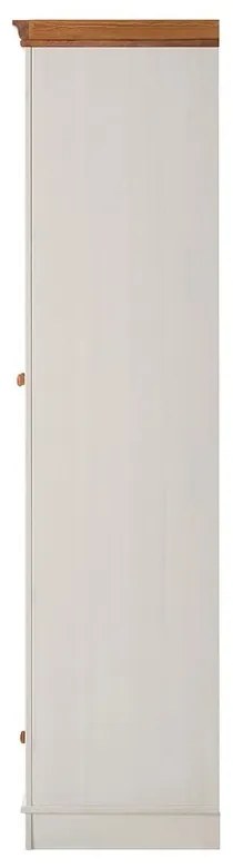 Biela šatníková skriňa z borovicového dreva 65x180 cm Anita – Støraa