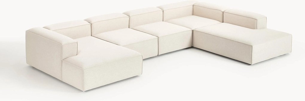 XL modulárna pohovka zo zmesi ľanu