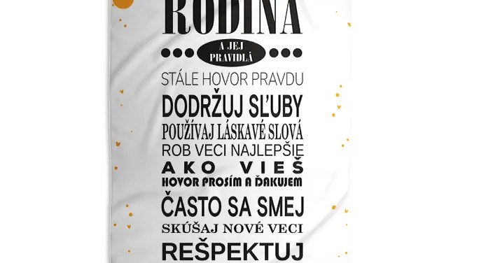 Sablio Uterák Rodina 3 - 50x100 cm