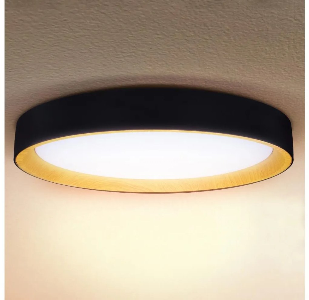 Brilagi - stmievateľné stropné svietidlo LARIOS LED/72W/230V, čierne, priemer 59 cm + diaľkové ovládanie