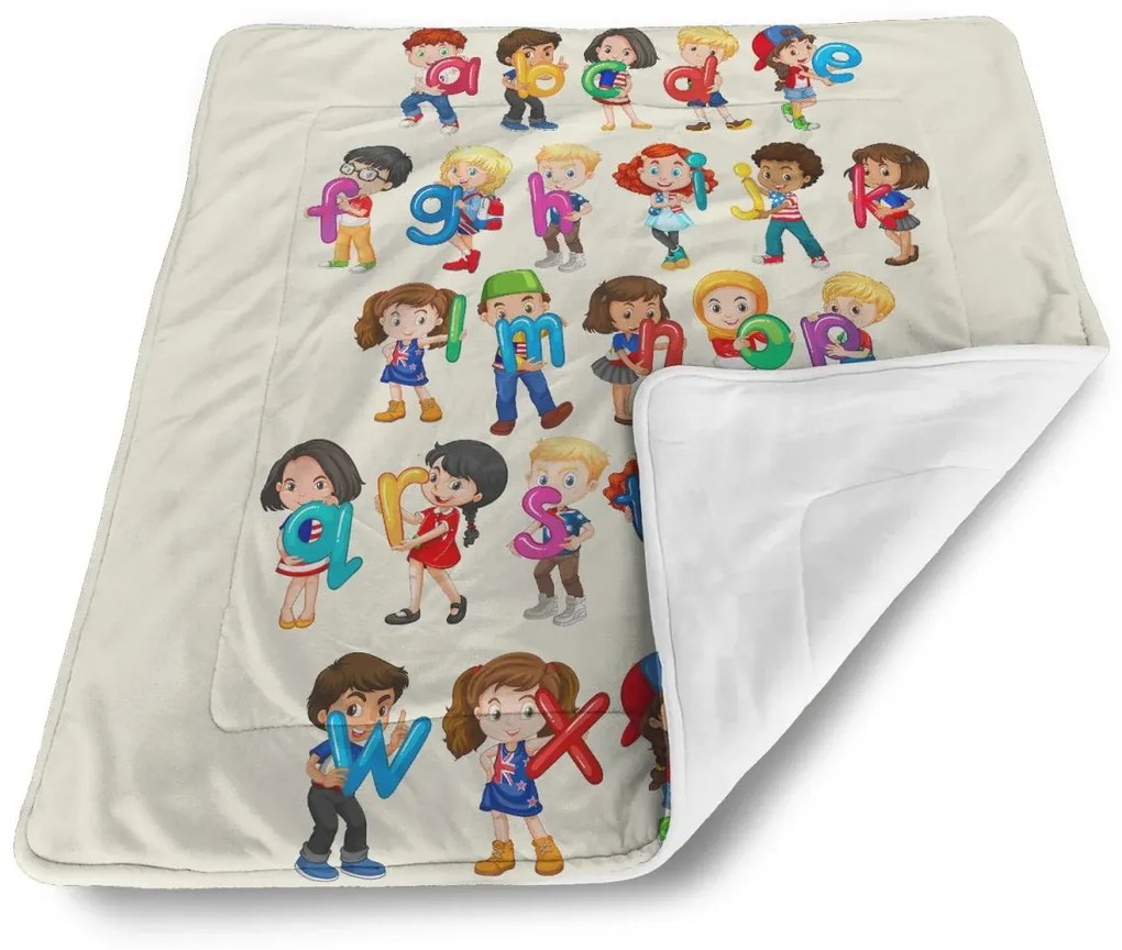 Sablio Deka pre bábätko Abeceda - 80x100 cm