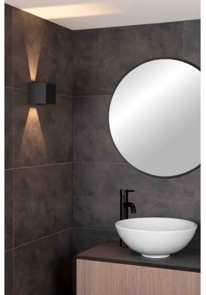 Lucide 69200/06/30 - LED Vonkajšie nástenné svietidlo AXI 2xLED/7W/230V IP54 čierna