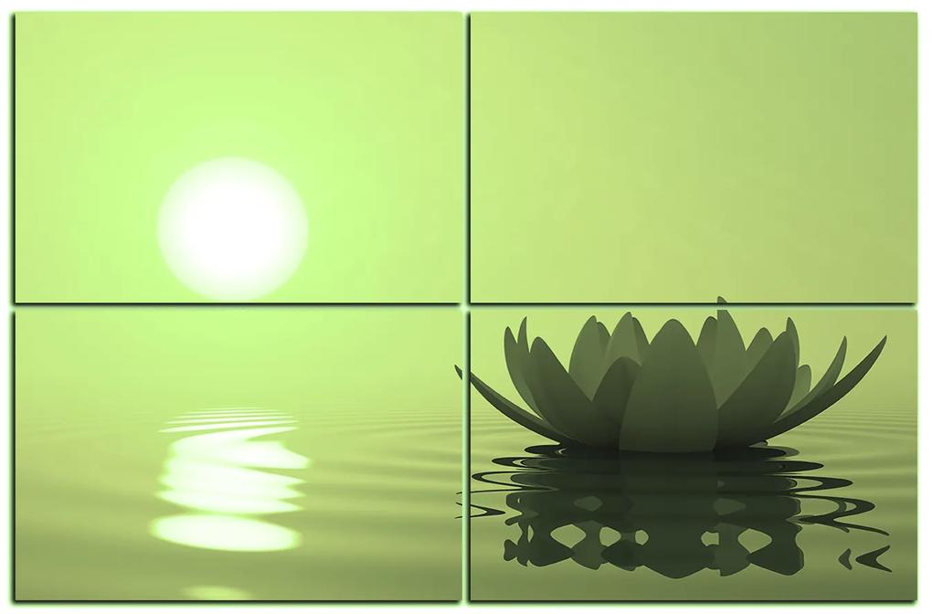 Obraz na plátne - Zen lotus 1167ZD (120x80 cm)