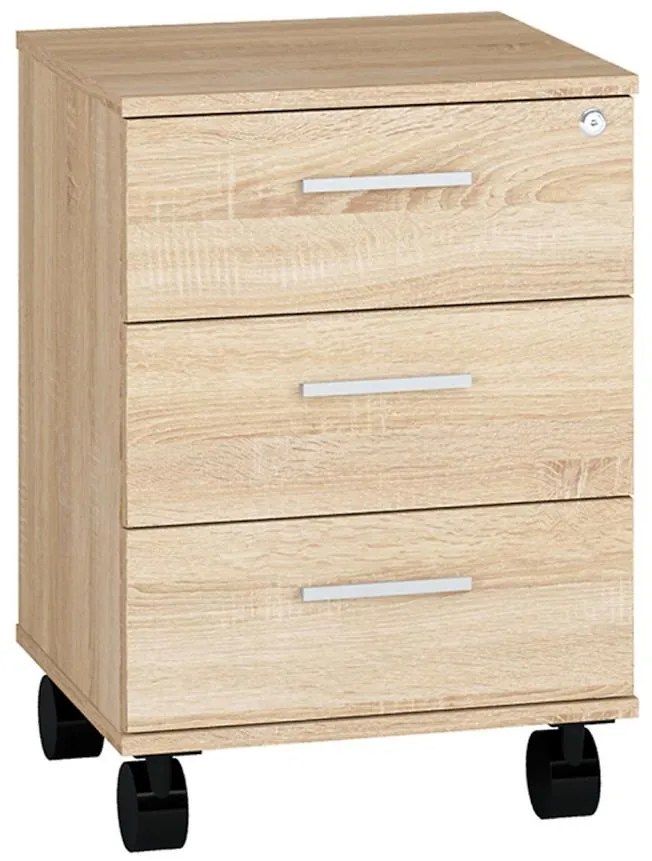 Zásuvkový diel na kolieskach 46 Optimal 24 dub sonoma