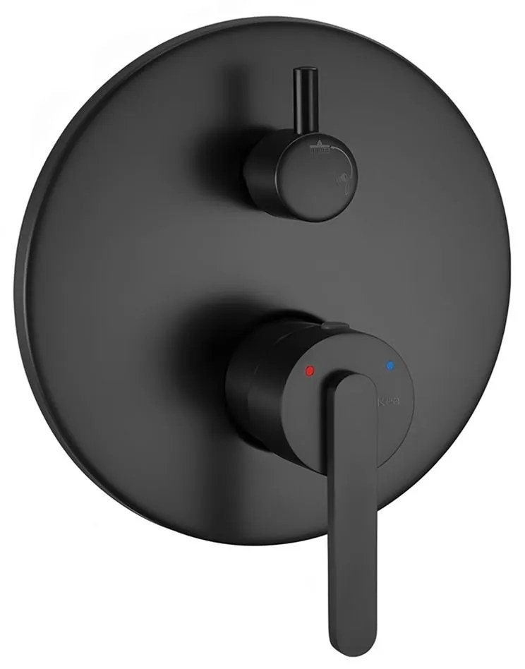 Rea Ontario, podomietková sprchová súprava s BOX montážnym systémom, čierna matná, REA-P5501