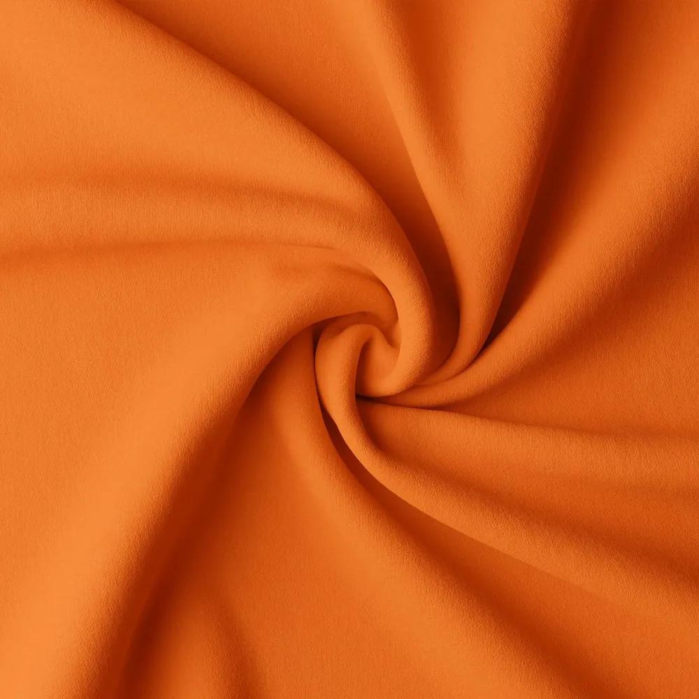 Dekorstudio Jednofarebný záves - Oranžový Uchytenie závesu: Dekoračné kolieska
