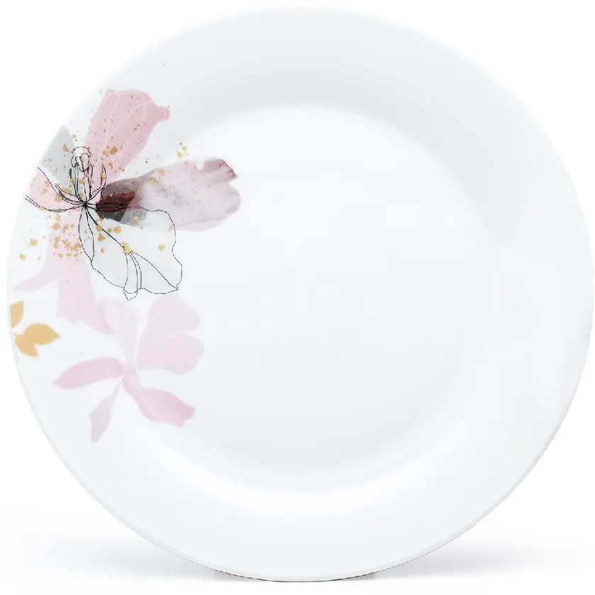 Arôme Home 18-dielna jedálenská súprava Kosatec, extra biela