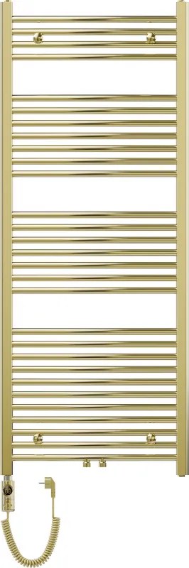 Mexen Ares, elektrické vykurovacie teleso 1500x600 mm + vykurovacia tyč 600 W, zlatá lesklá, W102-1500-600-2600-50